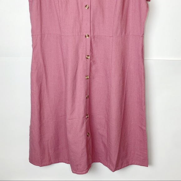 NWT Vero Moda Anna Milo Button Front Dress - Picture 5 of 13